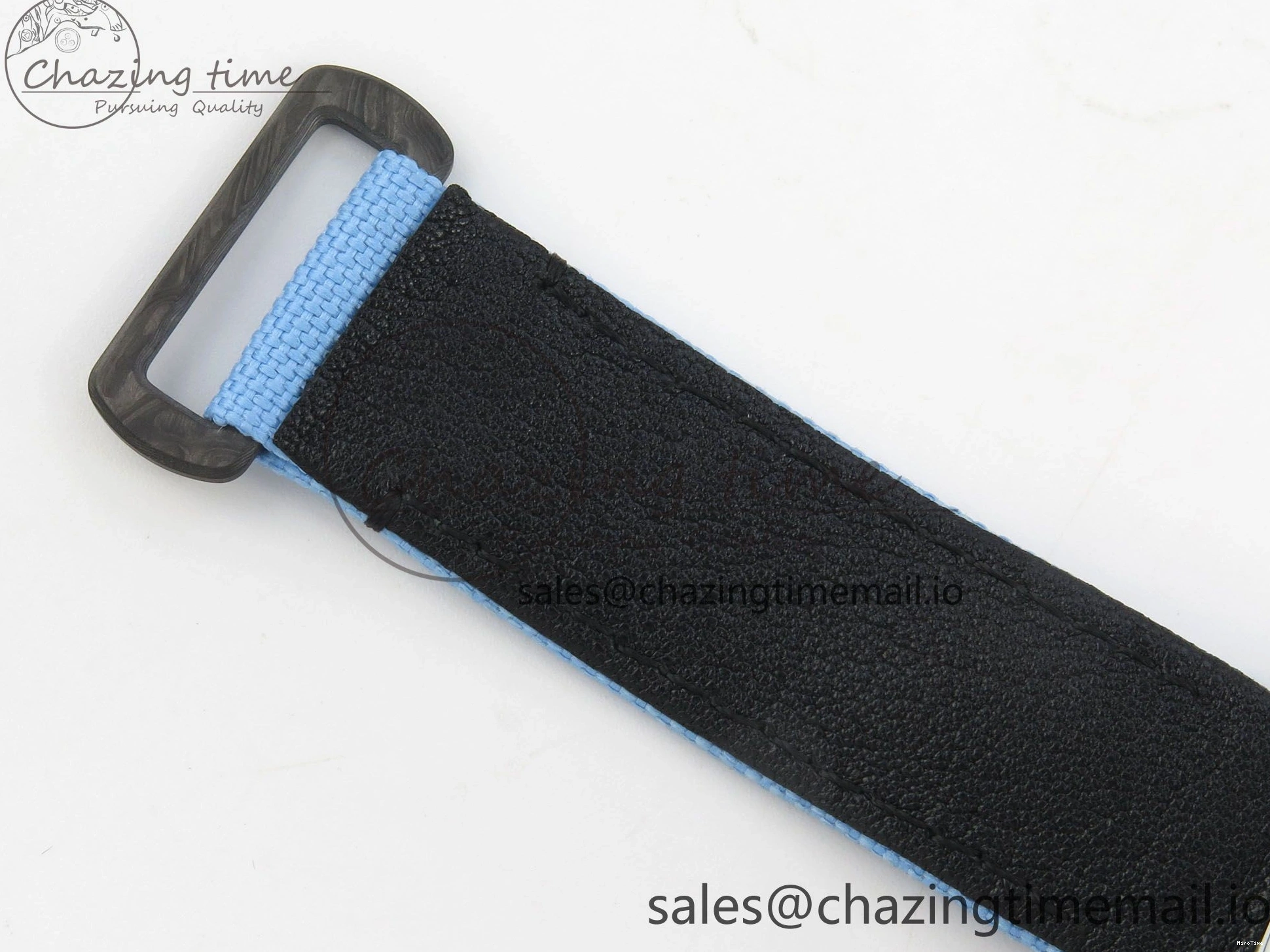 MiroTime 0403 Attractive Daytona DIW Carbon Case and Bezel DIWF Edition Black Dial on Blue Nylon Strap A 71